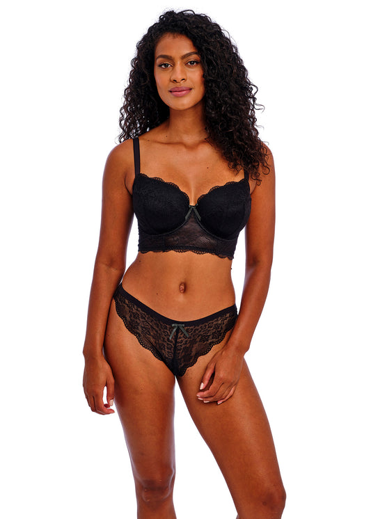 Freya Fancies Underwire Longline Bra - Black