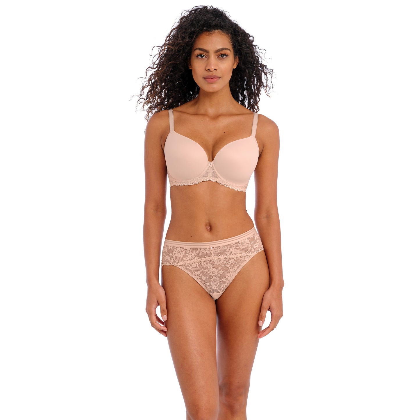 Offbeat UW Molded Demi T-Shirt Bra (Natural Beige)