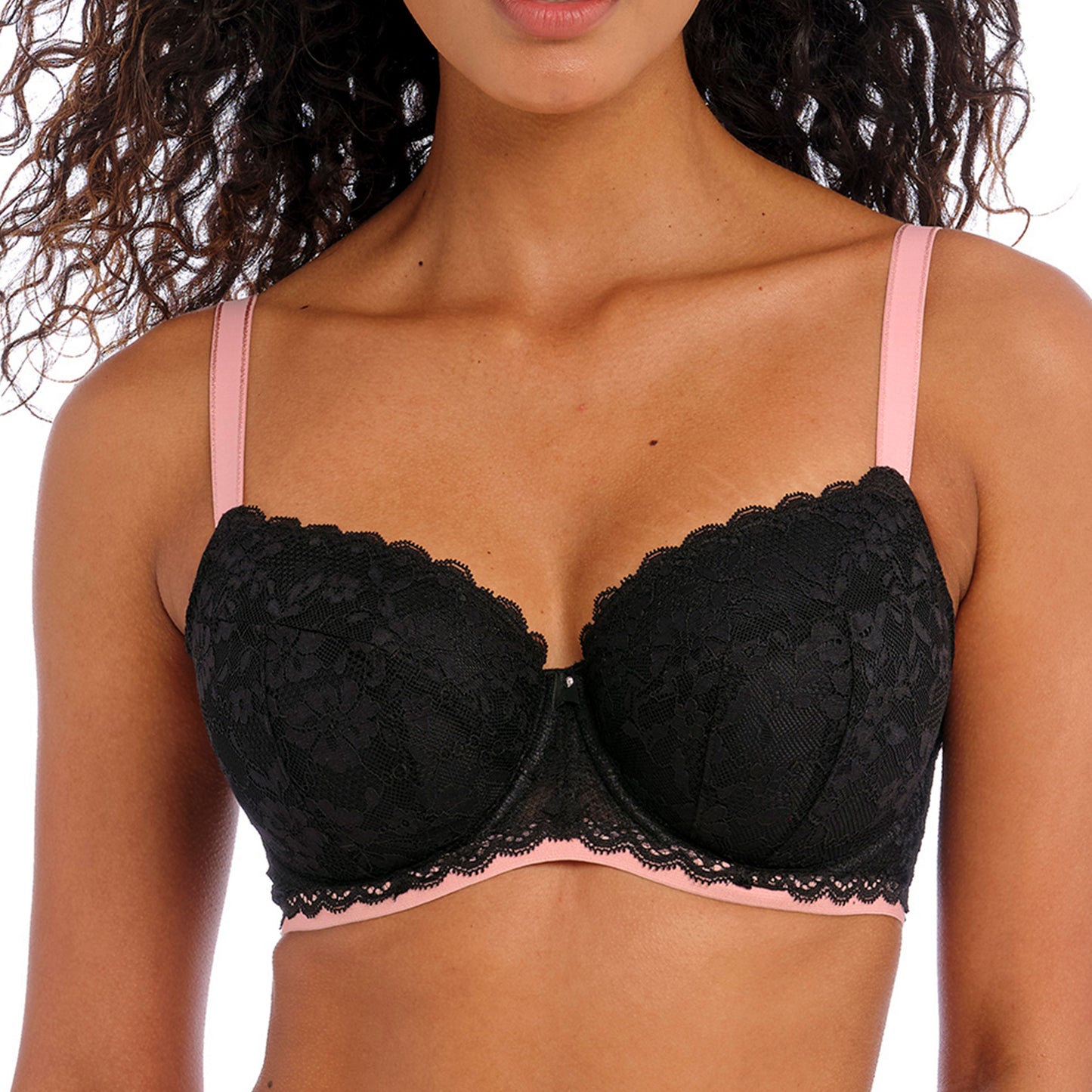 Offbeat UW Padded Half Cup Bra (Black)