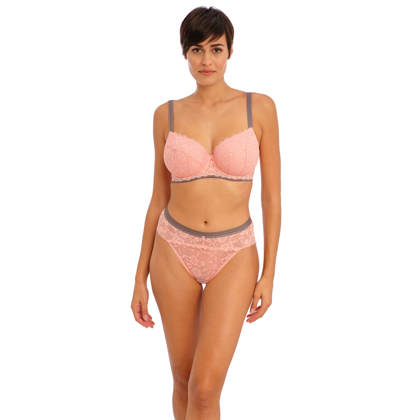 Offbeat UW Padded Half Cup Bra (Rosehip)